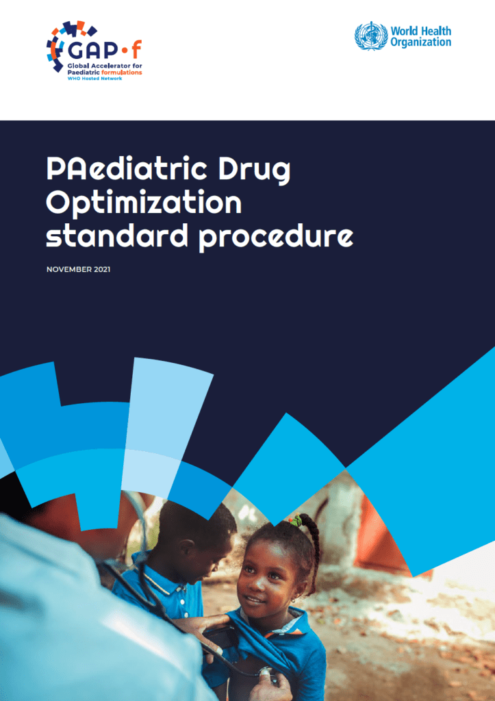 Procédure standard d’optimisation des médicaments pédiatriques